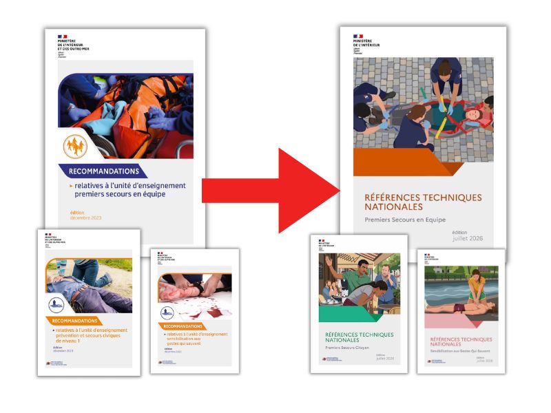 Nouvelles recommandations de premiers secours GQS, PSC, PSE Juillet 2026 - Références Techniques Nationales